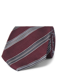 Cravatta a righe orizzontali bordeaux di Tom Ford