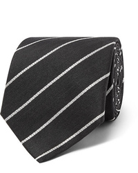 Cravatta a righe orizzontali nera e bianca di The Row