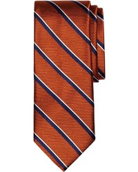 Cravatta a righe verticali arancione
