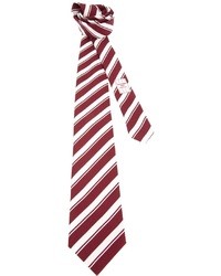 Cravatta a righe verticali bianca e rossa di Ermenegildo Zegna