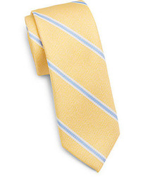 Cravatta a righe verticali gialla