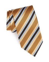 Cravatta a righe verticali marrone chiaro