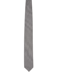Cravatta con motivo pied de poule grigia di Tom Ford