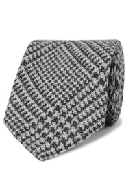 Cravatta con motivo pied de poule grigio scuro di Tom Ford