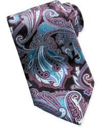 Cravatta con stampa cachemire nera