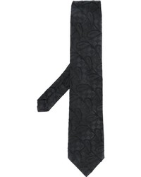 Cravatta con stampa cachemire nera di Etro