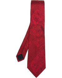 Cravatta con stampa cachemire rossa di Etro