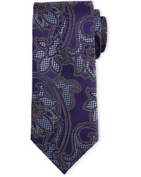 Cravatta con stampa cachemire viola