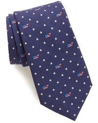 Cravatta con stelle blu scuro