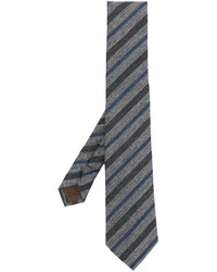 Cravatta di lana a righe verticali grigia di Church's