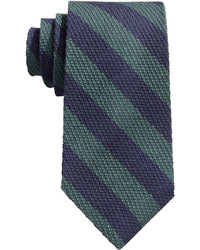 Cravatta di lana blu scuro e verde