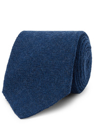 Cravatta di lana blu scuro di Lardini
