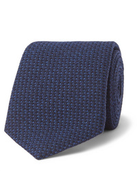 Cravatta di lana blu scuro di Richard James