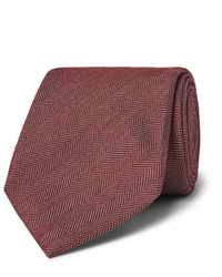 Cravatta di lana bordeaux di Ermenegildo Zegna