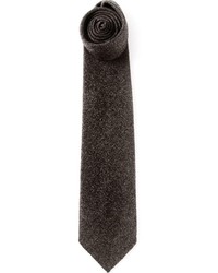 Cravatta di lana grigio scuro di Drakes