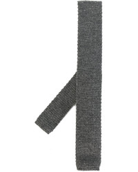 Cravatta di lana grigio scuro di Eleventy