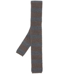 Cravatta di lana grigio scuro di Eleventy