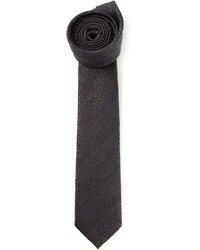 Cravatta di lana grigio scuro di Ermenegildo Zegna