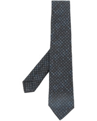 Cravatta di lana grigio scuro di Kiton