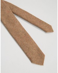 Cravatta di lana marrone chiaro di Asos