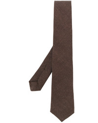 Cravatta di lana marrone di Kiton