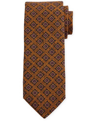 Cravatta di lana stampata arancione
