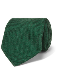 Cravatta di lana verde scuro di Drake's