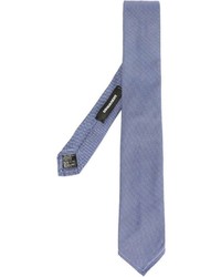 Cravatta di seta a quadri azzurra di DSQUARED2