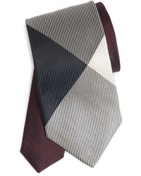 Cravatta di seta a quadri