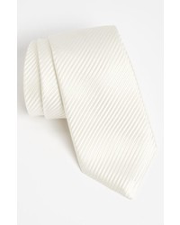 Cravatta di seta bianca