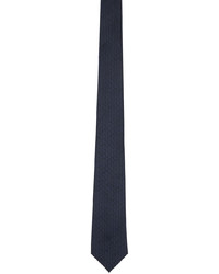 Cravatta di seta blu scuro di Burberry