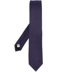 Cravatta di seta blu scuro di Burberry