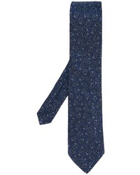Cravatta di seta blu scuro di Etro