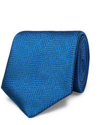 Cravatta di seta blu di Charvet