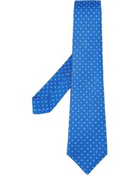 Cravatta di seta blu di Kiton