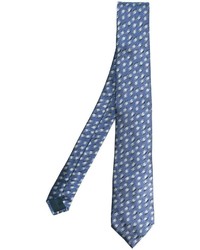 Cravatta di seta blu di Lanvin