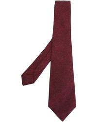 Cravatta di seta bordeaux di Kiton