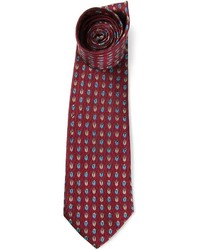 Cravatta di seta bordeaux di Pierre Cardin