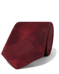 Cravatta di seta bordeaux di Turnbull & Asser