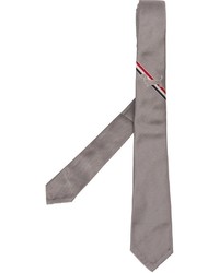 Cravatta di seta grigia di Thom Browne