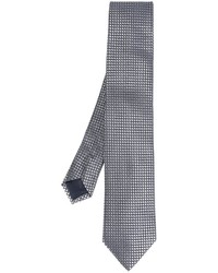 Cravatta di seta grigio scuro di Ermenegildo Zegna