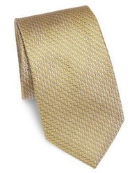 Cravatta di seta marrone chiaro