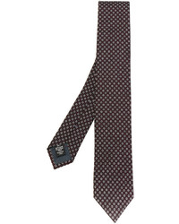 Cravatta di seta marrone scuro di Ermenegildo Zegna