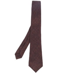 Cravatta di seta marrone di Kiton