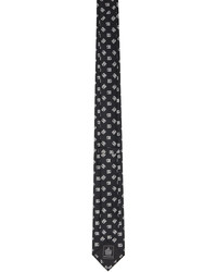 Cravatta di seta nera e bianca di Dolce & Gabbana