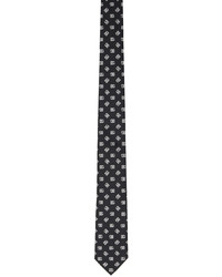 Cravatta di seta nera e bianca di Dolce & Gabbana