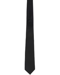Cravatta di seta nera di Alexander McQueen