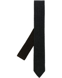 Cravatta di seta nera di Ermenegildo Zegna