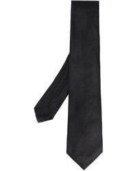 Cravatta di seta nera di Kiton