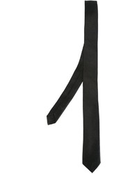 Cravatta di seta nera di Saint Laurent